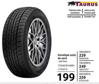 Selgros TAURUS Anvelope auto de vară 205/55R16 1 buc Ofertă
