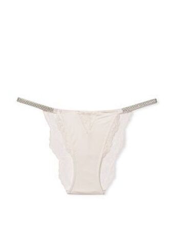 Victoria's Secret Micro lace shine strap cheekini panty Ofertă
