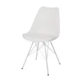 Brico Depôt Scaun bucatarie, alb, otel, 84 x 48 cm • goodhome marula Ofertă