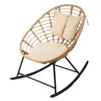 Brico Depôt Balansoar gradina, bej, 1 loc, 63 x 147 x 88 cm • rattan hd-8312 Ofertă