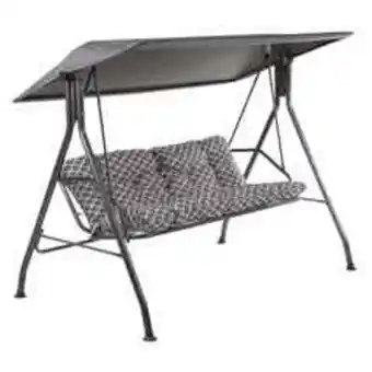 Brico Depôt Balansoar de gradina marbella, gri, otel, 3 locuri, 202 x 126 x 155 cm, sarcina maxima 300 kg Ofertă