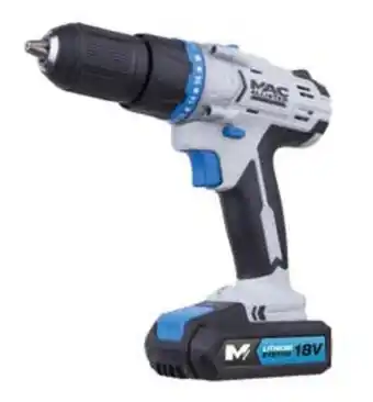 Brico Depôt Masina de insurubat si gaurit, cu percutie, acumulator 2 x 1.5 ah, 35 nm • mac allister Ofertă