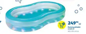 Auchan Piscină gonflabilă cu led-uri 262 x 159 x 46 cm Ofertă