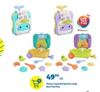 Auchan ONE TWO FUN Troler cu jucării pentru nisip Ofertă