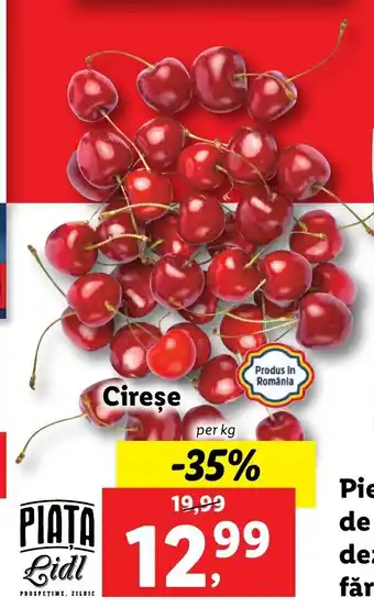Lidl Lidl PIATA Cireşe per kg Ofertă
