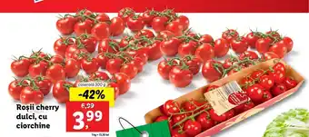 Lidl PIATA Lidl Roşii cherry dulci, cu ciorchine caserolă 300 g Ofertă