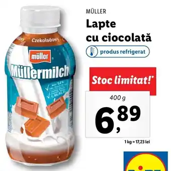 MÜLLER Lapte cu ciocolată 400g