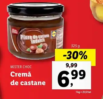 Lidl MISTER CHOC Cremă de castane 325g Ofertă