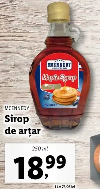 Lidl MCENNEDY Sirop de arțar 250ml Ofertă