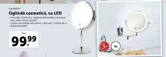 Lidl Cien BEAUTY Oglindă cosmetică, cu LED 1 buc. Ofertă