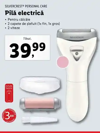 Lidl SILVERCREST PERSONAL CARE Pilă electrică Ofertă