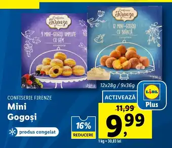 Lidl CONFISERIE FIRENZE Mini Gogoşi 12 x 28g / 9 x 36g Ofertă