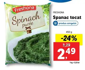 FRESHONA Spanac tocat 450g