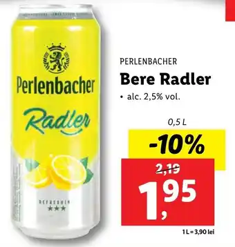 Lidl PERLENBACHER Bere Radler 0.5l Ofertă