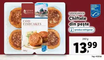 Lidl SØDERGÅRDEN Chiftele din peşte 340g Ofertă