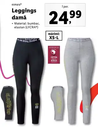 Lidl Esmara Leggings damă 1 per. Ofertă