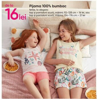 Pepco Pijama 100% bumbac Ofertă