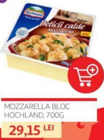 Auchan MOZZARELLA BLOC HOCHLAND, 700G Ofertă