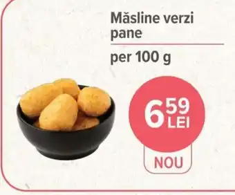 Carrefour Măsline verzi pane per 100 g Ofertă
