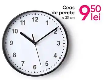 Ceas de perete Ø 20 cm