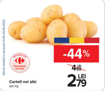 Carrefour Cartofi noi albi per kg Ofertă