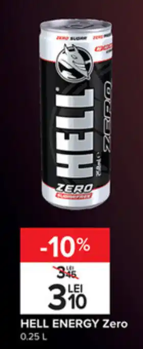 Carrefour HELL ENERGY Zero 0.25 L Ofertă