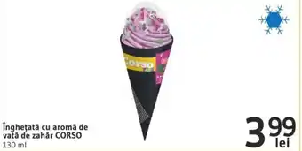 Supeco îngheţată cu aromă de vată de zahăr CORSO 130 ml Ofertă