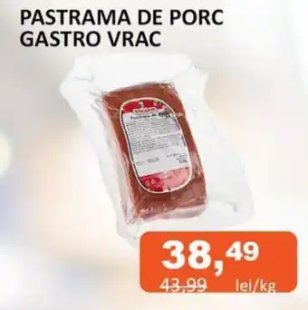 Unicarm PASTRAMA DE PORC GASTRO VRAC 1kg Ofertă