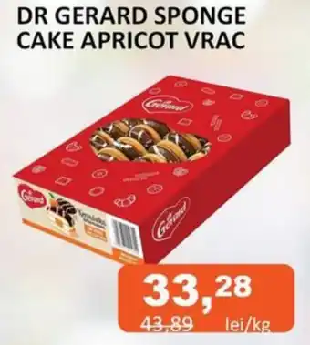 Unicarm DR GERARD SPONGE CAKE APRICOT VRAC 1kg Ofertă