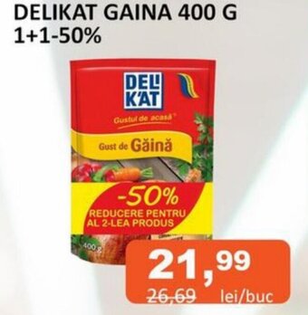 Unicarm DELIKAT GAINA 400 G 1+1-50% Ofertă