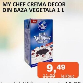 Unicarm MY CHEF CREMA DECOR DIN BAZA VEGETALA 1 L Ofertă