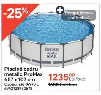 Bestway Piscină cadru metalic ProMax 457*107