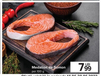 Carrefour Medalion de Somon per 100 g Ofertă