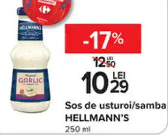 Carrefour Sos de usturoi/samba HELLMANN'S 250 ml Ofertă
