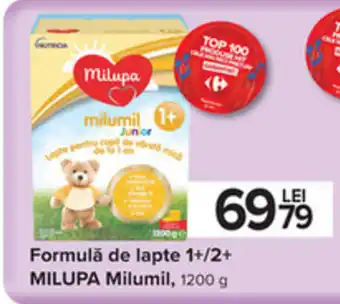 Carrefour Formulă de lapte 1+/2+ MILUPA Milumil, 1200 g Ofertă