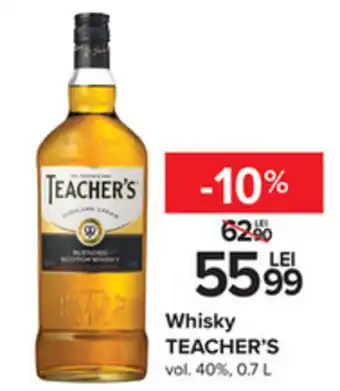 Carrefour Whisky TEACHER'S vol, 40%, 0.7 L Ofertă