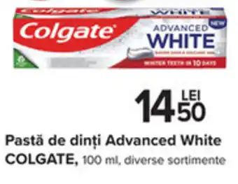 Carrefour Pastă de dinți Advanced White COLGATE, 100 ml Ofertă
