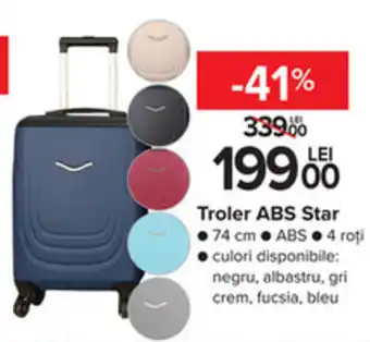 Carrefour Troler ABS Star 74 cm Ofertă