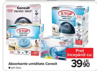 Carrefour Absorbante umiditate CeresitPret începând cu: LEI per buc. Ofertă