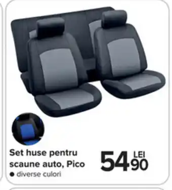 Set huse pentru scaune auto, Pico diverse culori