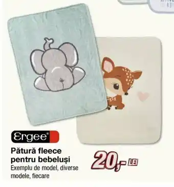 Kik Ergee Pătură fleece pentru bebeluşi Ofertă