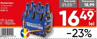 PROFI Timişoreana Pachet bere 6x0,33L Ofertă