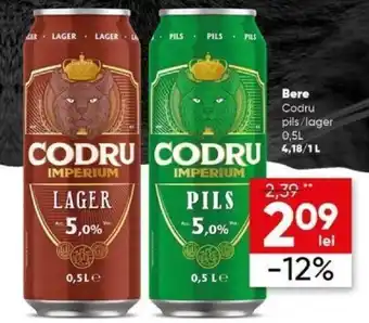 PROFI Bere Codru pils/lager 0.5l Ofertă