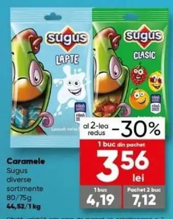 PROFI Caramele Sugus diverse sortimente 80 / 75g Ofertă