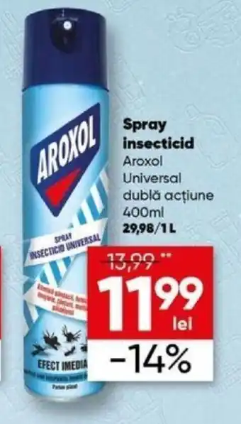 Spray insecticid Aroxol Universal dublă acţiune 400ml