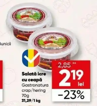PROFI Salată icre cu ceapă Gastronatura crap/hering 70g Ofertă