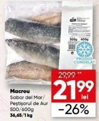 Macrou Sabor del Mar/ Peştişorul de Aur 500/600g