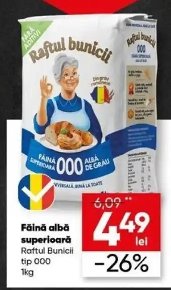 PROFI Făină albă superioară Raftul Bunicii tip 000 1kg Ofertă
