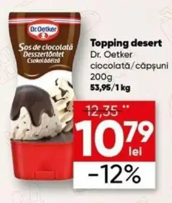 Dr. Oetker Topping desert ciocolată/căpşuni 200g