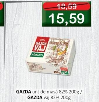 CBA GAZDA unt de masă 82% 200g / GAZDA vaj 82% 200g Ofertă